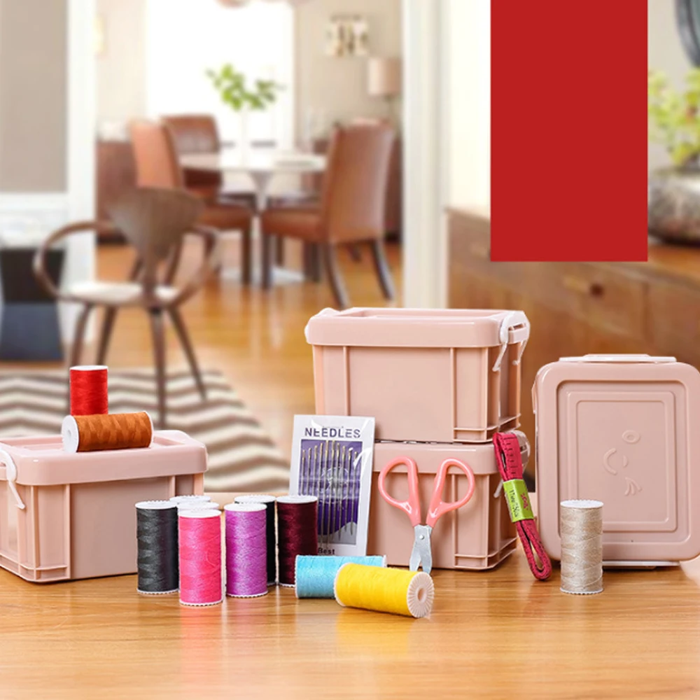 1 шт. набор инструментов для шитья коробка хранения рукоделия и украшения дома с