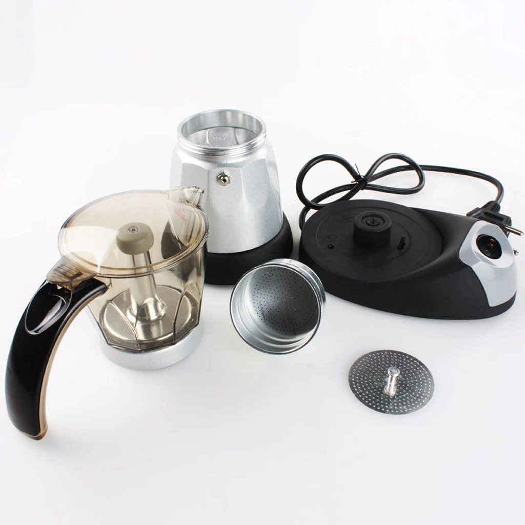 

Electric Coffee Maker Moka Pot Coffee Pot 220-240V 6 Cups 300ml EU Plug