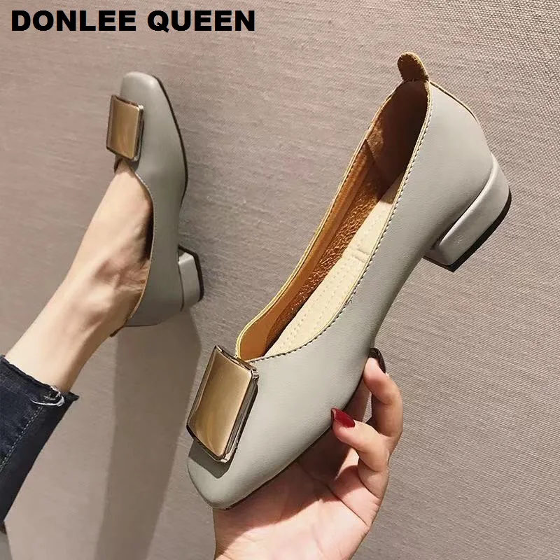 Туфли DONLEE QUEEN женские на плоской подошве Брендовые балетки квадратный носок с