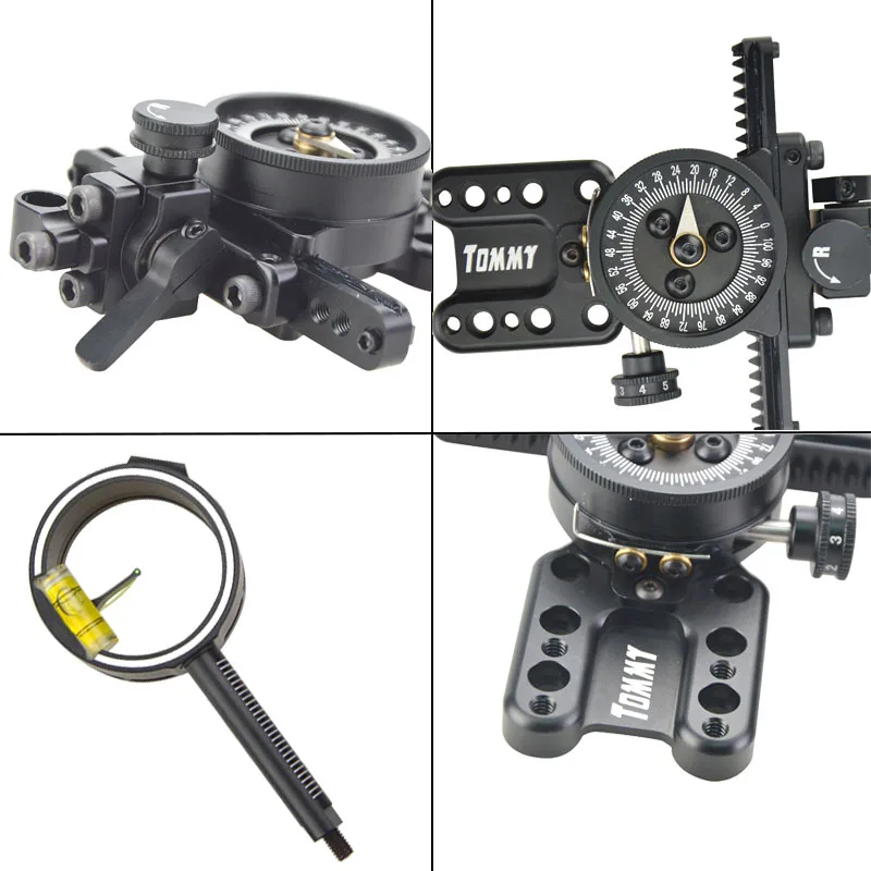 

Archery Compound Hunting Bow Sight 1 Pin Optical Fiber 0.019 Bow Sight Bow And Arrow Accessories Universal Sight