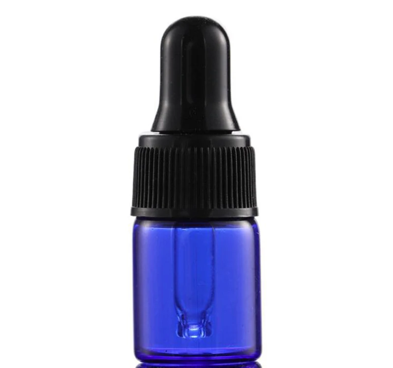 Hot Selling 1000pcs/lot 1ml 2ml 3ml 5ml blue Glass Dropper bottle Mini essential Oil with glass pipette In Stocks | Красота и