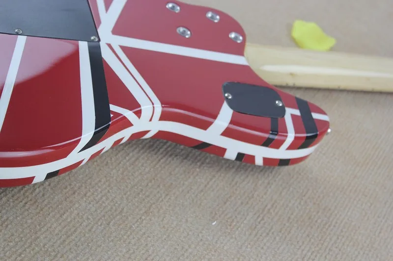 Высокое качество-новое поступление EVH Вольфганг Custom Shop электрогитара в красно-белой линии оптом 150604