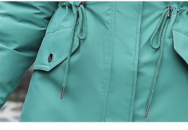 Новое Женское длинное пальто осень зима теплое бархатное плотное пальто из искусственного меха Парка женская однотонная куртка с большим карманом верхняя одежда