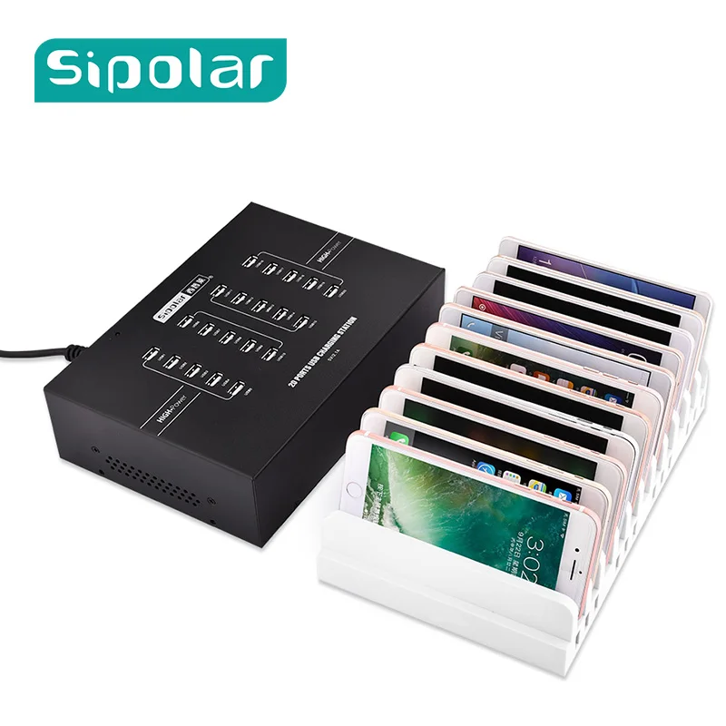 Зарядный концентратор Sipolar с 20 USB портами 2 1 А|USB-хабы| |