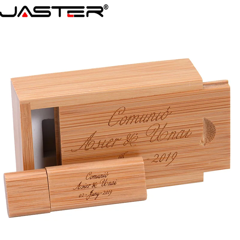 USB-флеш-накопитель JASTER деревянный круглый 4/8/16/32/64 ГБ USB 2 0