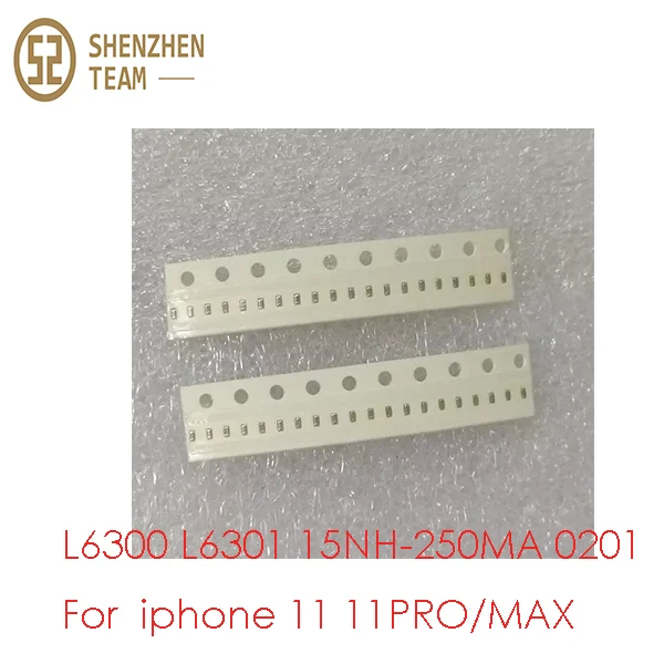 

SZteam 20-100pcs For iphone 11 11PRO/MAX L6300 L6301 15NH-250MA 0201 small blue usb hydra tristar inductance