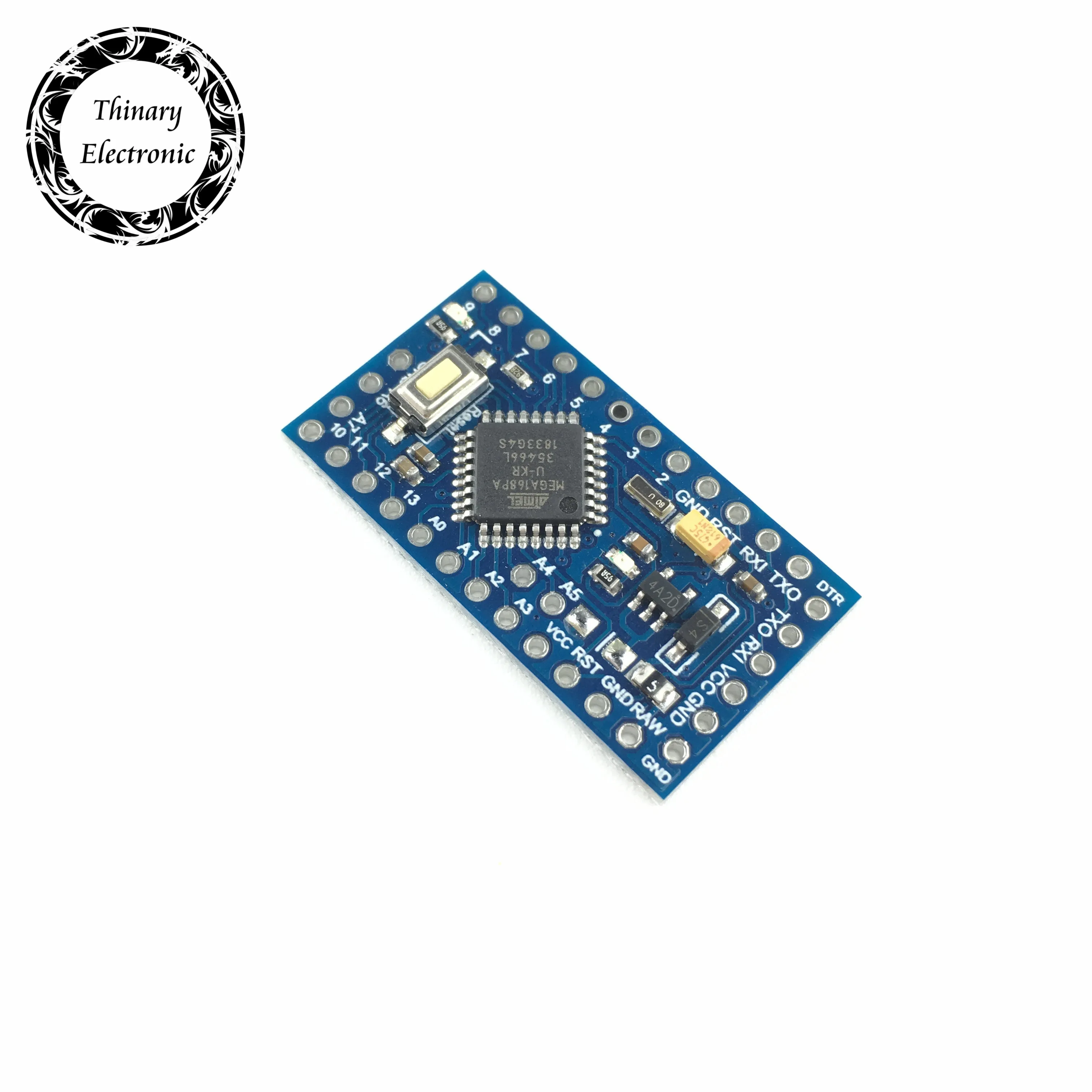 Бесплатная доставка Thinary Pro Mini 168 3 V/8 M ATMEGA168 ATMEGA168P AU V/8MHz для Arduino Mini|Интегральные