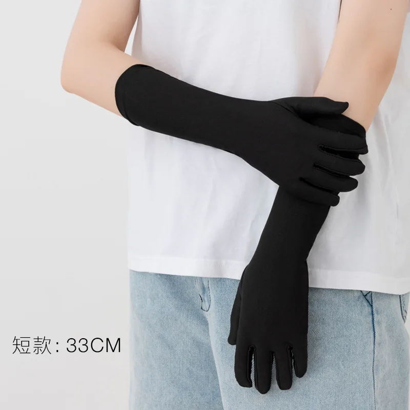 

Fashion sunscreen etiquette gloves long white black red thin performance female sleeves dance performance long gloves
