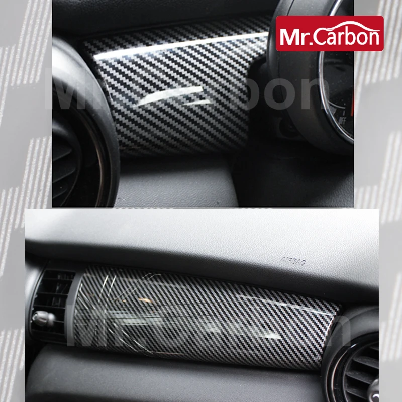 Стайлинг интерьера автомобиля карбоновый стикер для украшения приборной панели