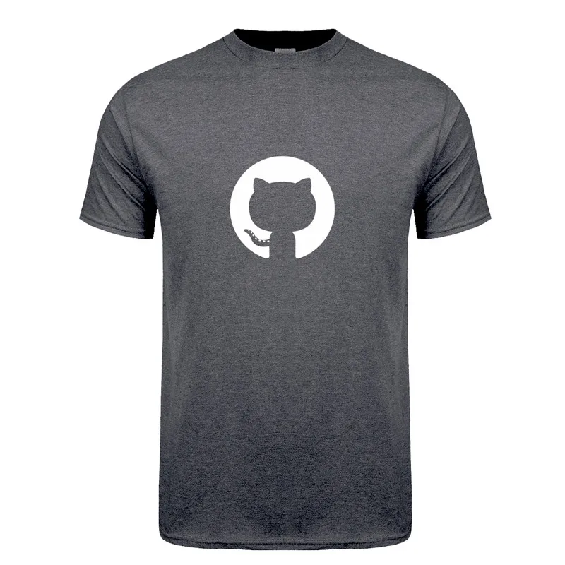 Dark Heather Футболка Github программатор программа ape Программирование гиковская рубашка футболка с короткими рукавами LH-149 - Цвет: Dark Heather