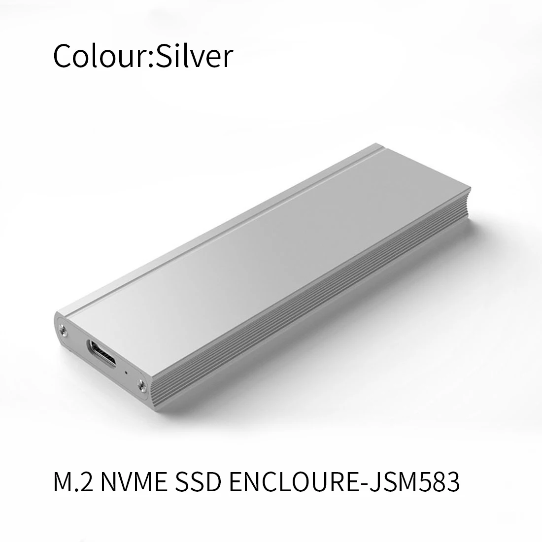 USB 3.0 SSD Case M.2 NVME SSD to Type C Hard Disk Case M2 2230-2280 External Hard Drive Enclosure For NVME SSD JSM583 Chip