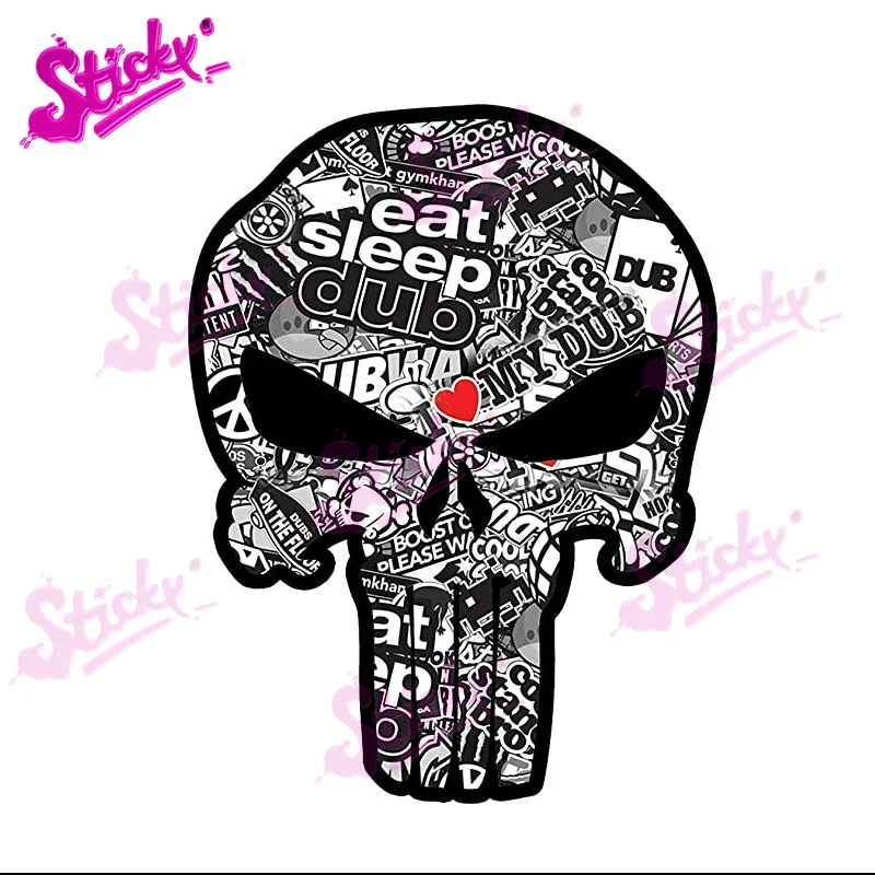 Стикеры с рисунком черепа стильные виниловые шлемы мотоциклы мопеды велосипеды