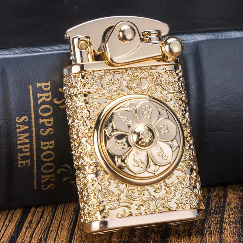 

ZORRO Metal Gasoline Lighter Grinding Wheel New Wheel Pressure Relief Flint Lighter Gift for Men Christmas Gift