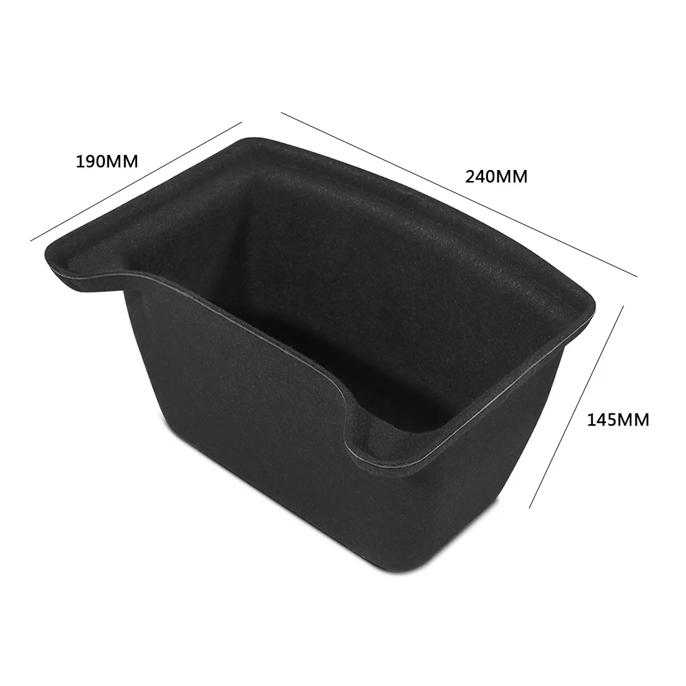 Для Tesla Model Y 2021 войлочный ящик для хранения под сиденьем заднее сиденье