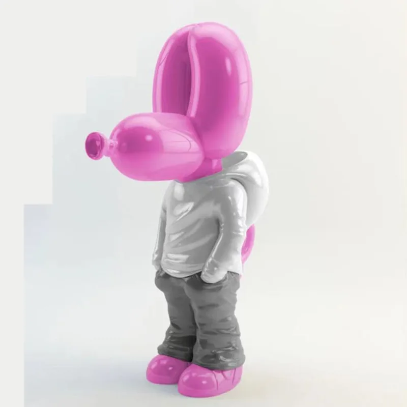 

Leisure Apparel Balloon Dog Ornament Sculpture Cartoon Light Luxury Animal Statue Nordic Christmas Gift Home Bedroom Decor