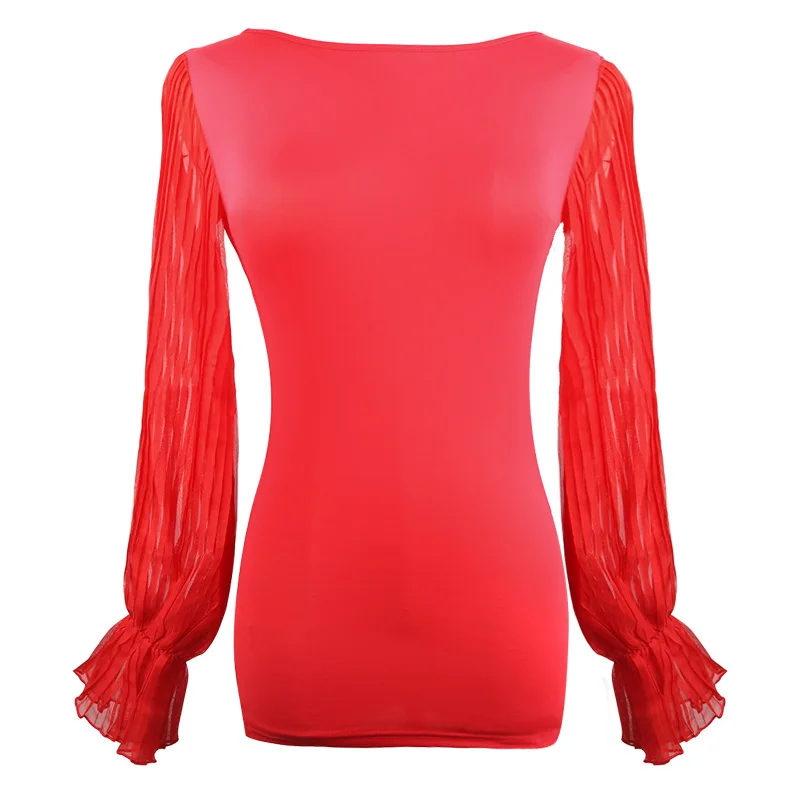 

DOUBL Brand new arrival design Latin dance practice clothes for women long sleeve dance wear salsa ballroom dance sexy black