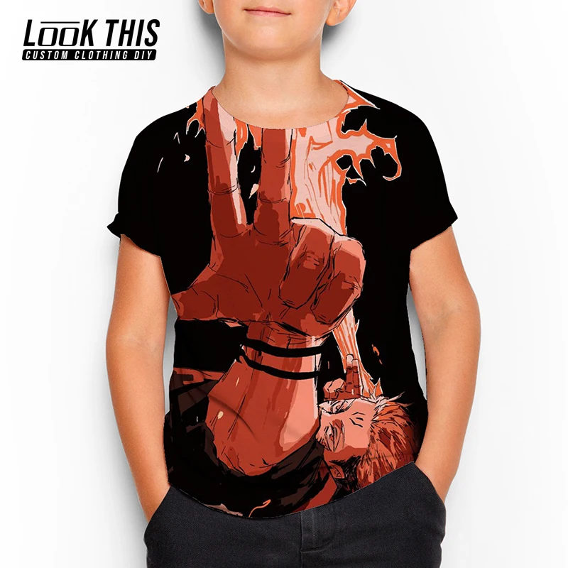 

Jujutsu Kaisen Anime 3D Pattern Children's Short Sleeve Teens Kids Girls Boys Oversized T-shirt Outdoor Summer 2021 Popular Tops