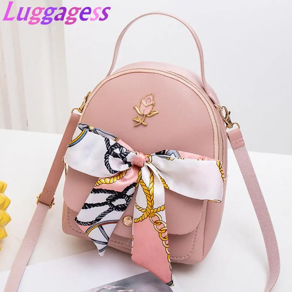 Роскошный галстук бабочка женский мини рюкзак для школьников подростков девочек