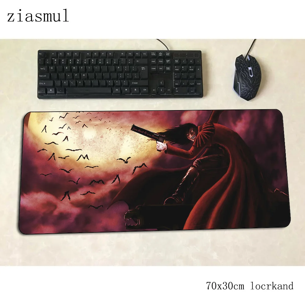 Hellsing коврик для мыши, популярный компьютерный коврик, 700x300x3 мм, игровой коврик для мыши, большой массовый узор, падмаус, клавиатура, игры, ПК, геймер, стол