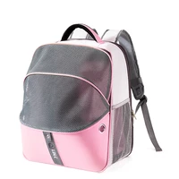 cat carrier super nice front extended trapezoidal mmesh backpack double space breathable wear resistant with self locking zipper
