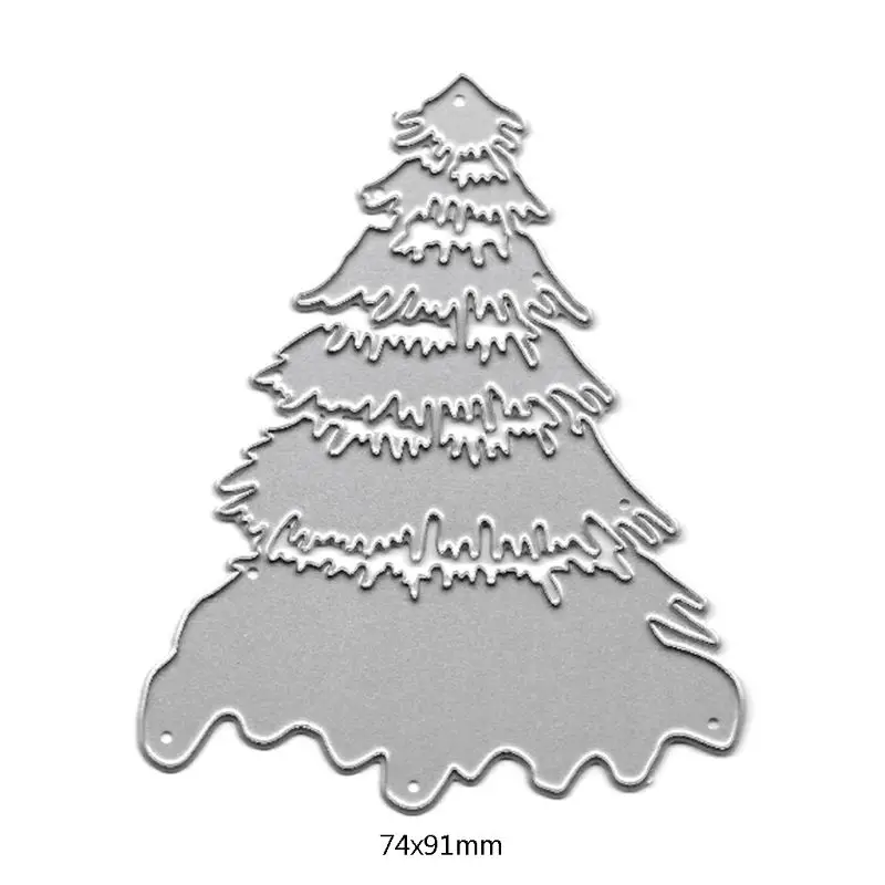 Счастливого Рождества снежный дом Тег Металлические Вырубные штампы трафарет