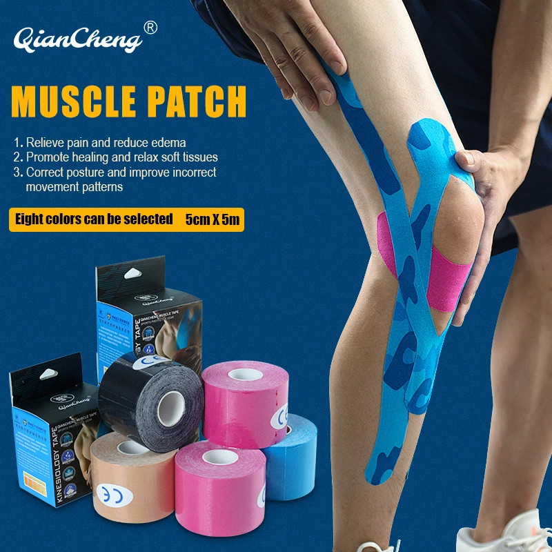 ленты кинезио Фитнес лента футбол волейбол баскетбол облегчить боль в мышцах