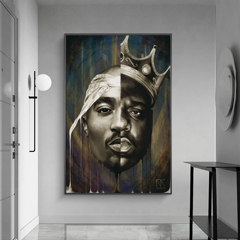Картина на холсте RELIABLI ART Big And Tupac портреты и принты современное настенное