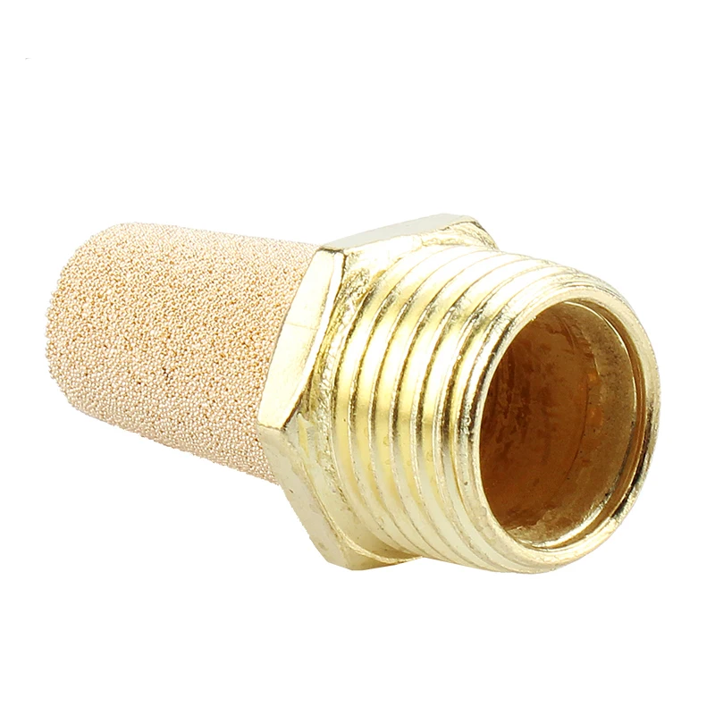 Пневматический латунный глушитель BSL1/8 &quot1/4" 3/8 &quot1/2" резьба быстро выхлоп