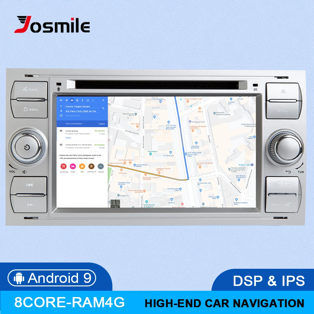 Автомобильная Мультимедийная система IPS DSP 8 Core 4 Гб 64 2 din Android 9 для Ford Focus 3 mk2 Mondeo Kuga