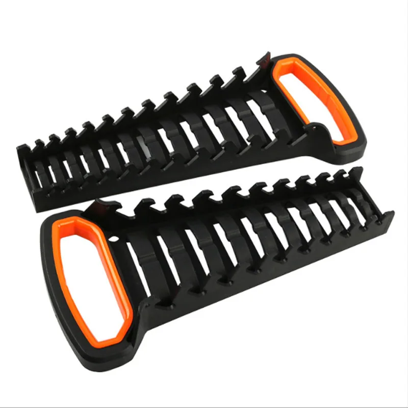 

8/12 Slot Plastic Wrench Organizer Sockets Wrench Storage Tools Wall Mounted Tray Rack Storage Standard Spanner Holders