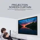Новый складной портативный экран для проектора 16:9, настенный домашний кинотеатр, кинотеатр, 3D HD Проекционный экран, холст, хорошая износостойкость