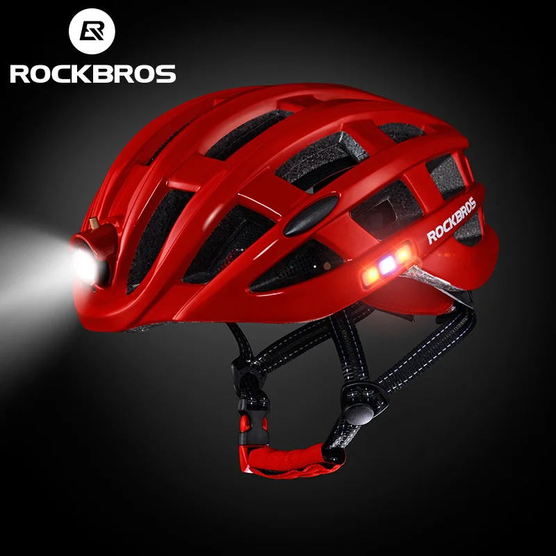 

ROCKBROS Light Cycling Helmet Bike Ultralight Helmet Integrally-Molded Mountain Road Bicycle MTB Helmets Safe Men Women 57-62cm