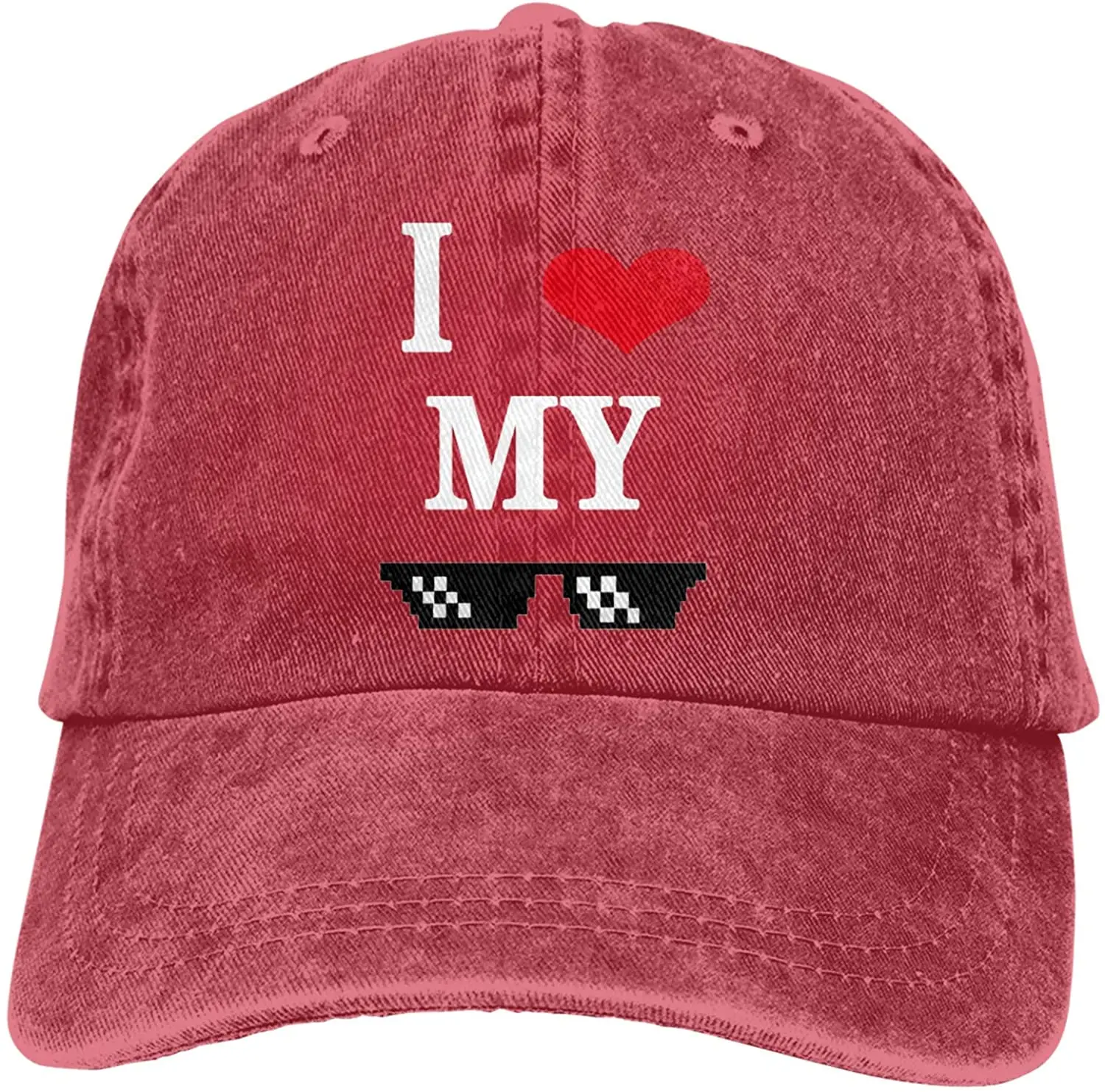 

I Love My Glasses Спортивная джинсовая кепка регулируемая бейсболка унисекс