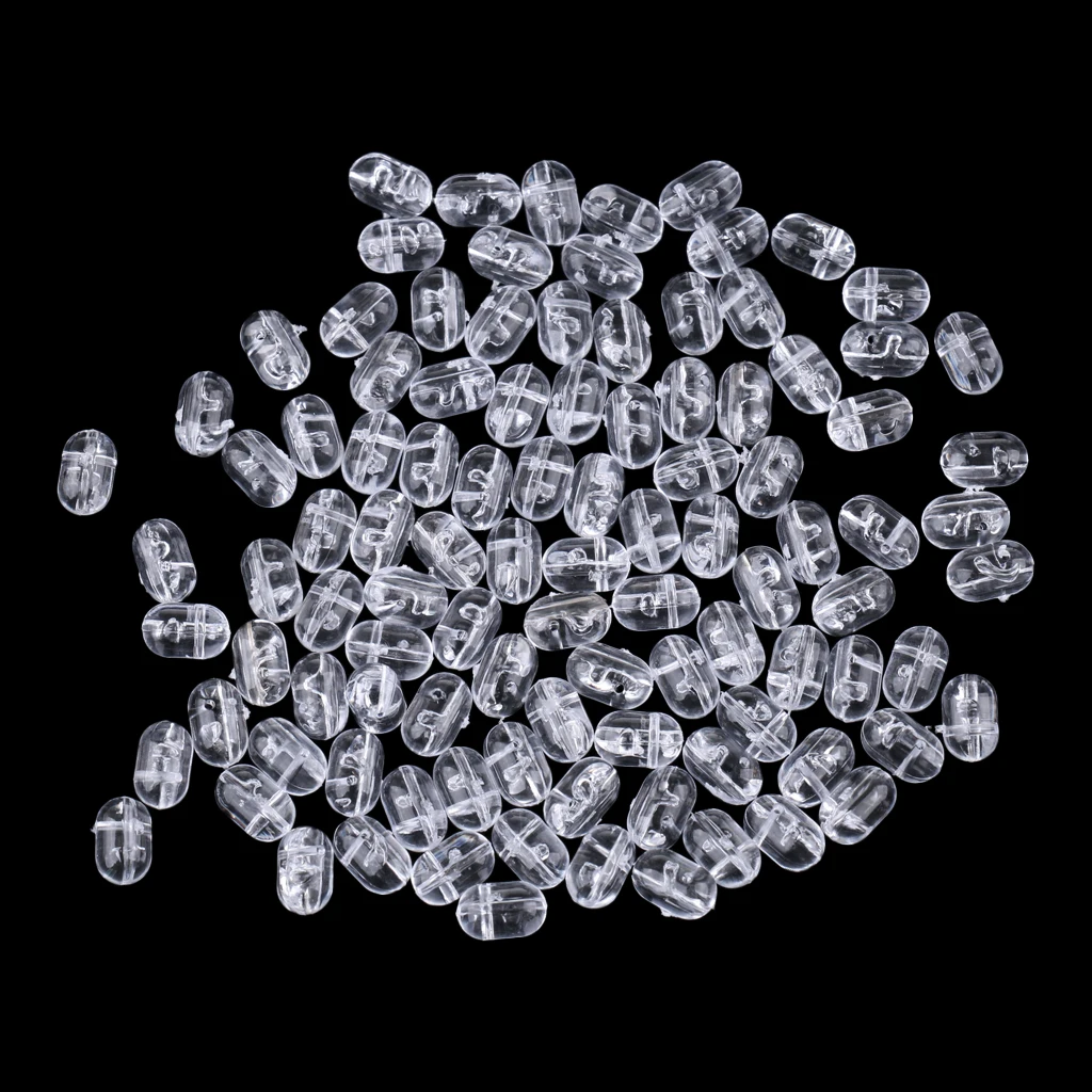 

Набор искусственных приманок для морской рыбалки с овальными бусинами, 100 шт.