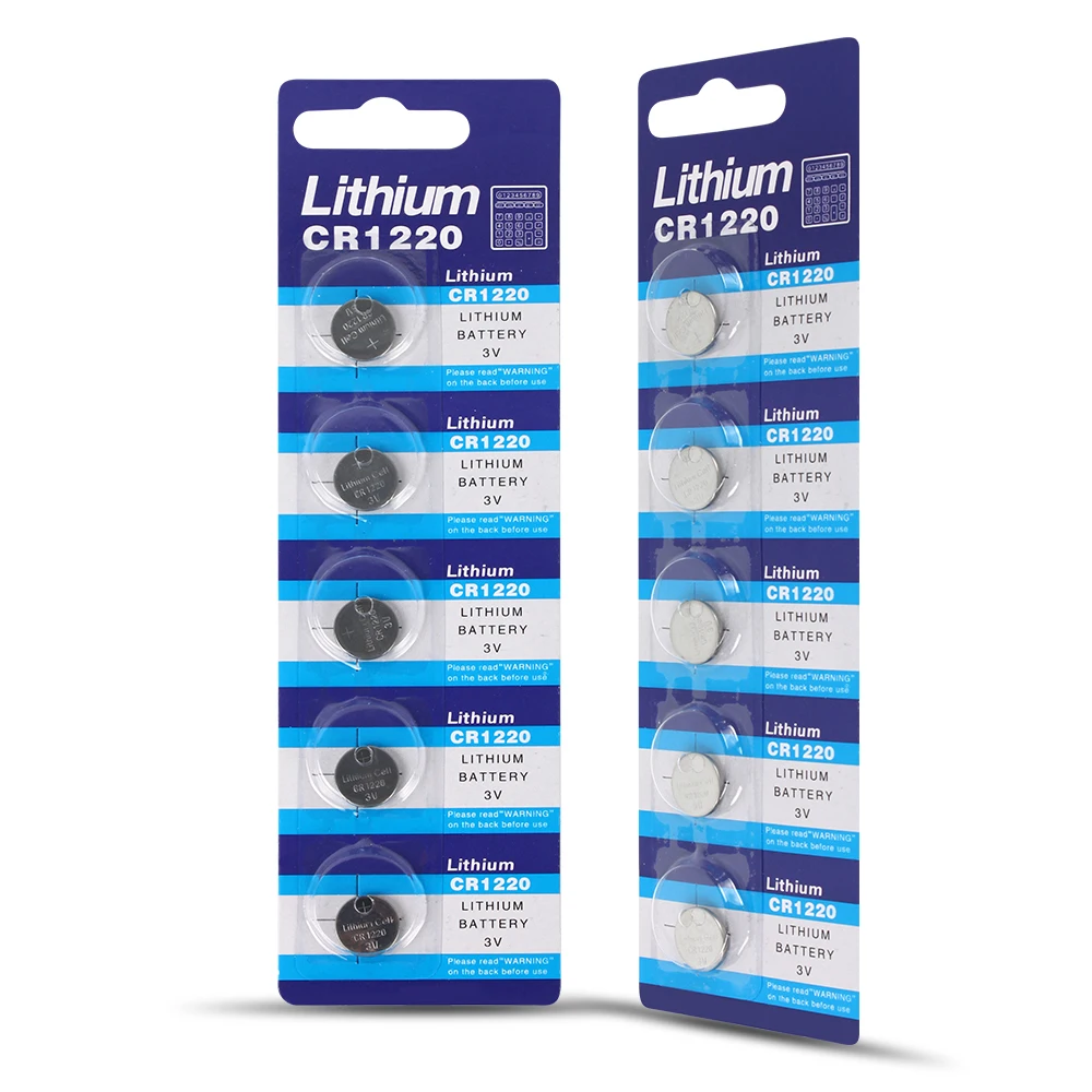 

CR1220 Battery Aroidful 5pcs Original DL1220 BR1220 LM1220 Cell Coin Lithium Battery 3V For Watch Electronic Toy Remote
