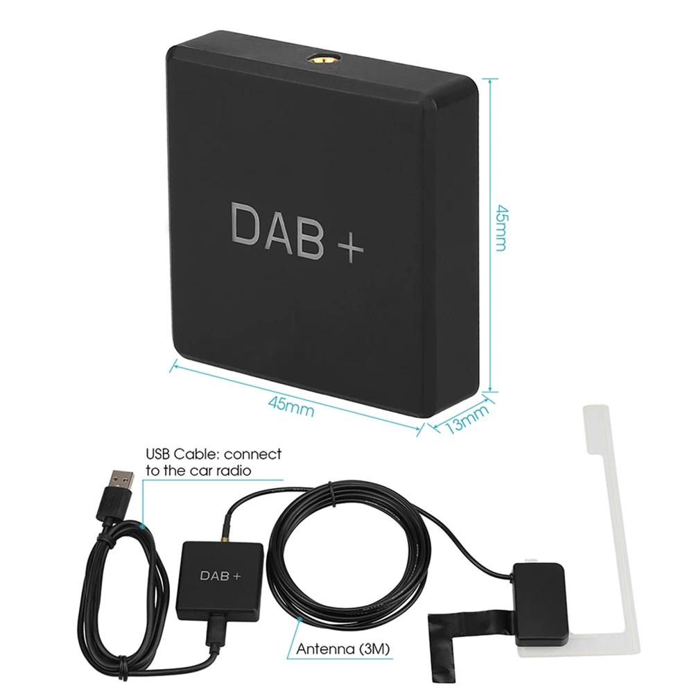 DAB USB приемник коробка для использования в автомобиле аксессуары портативный адаптер Многофункциональный прочный DVD внешний усиленный цифровой радио мини-плеер