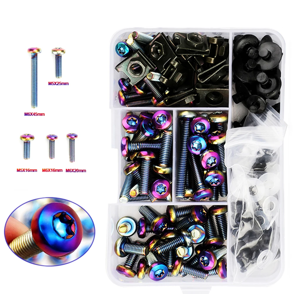 Универсальный CNC мотоциклетные винты обтекателей болт внешний шестигранный винт