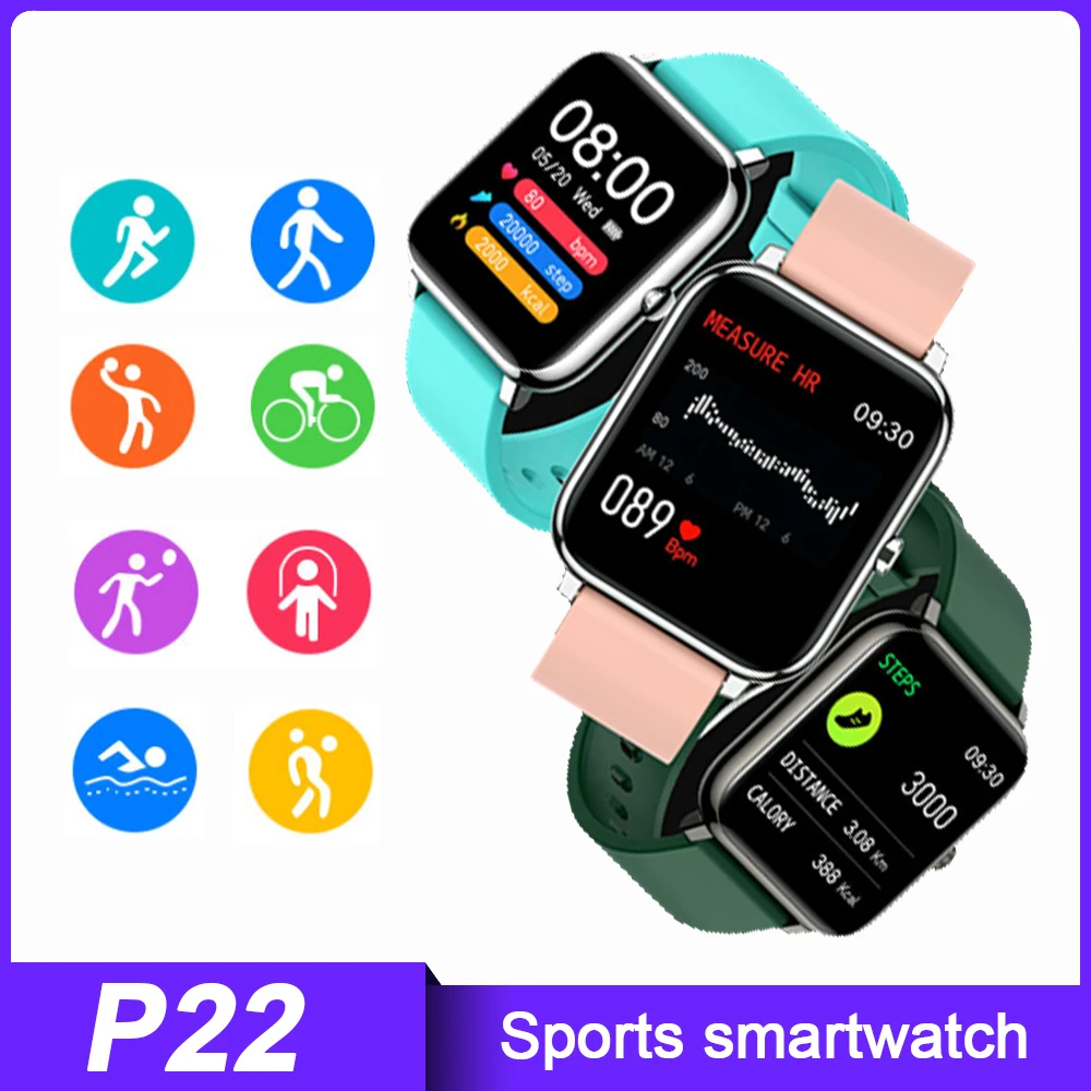 

Full Touch Smart Bracelet Blood Pressure Heart Rate Monitor Pedometer Sport Watch Electronic Wrist Watch For Android IOS