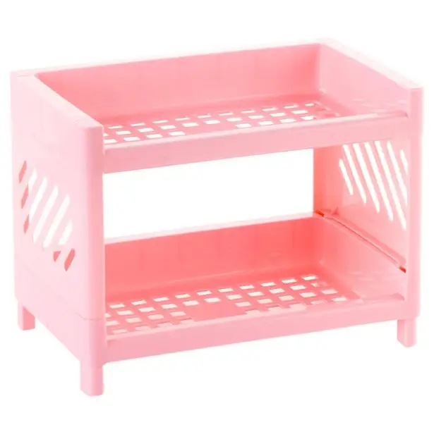 Пластиковый органайзер для канцелярских товаров полка ванной комнаты