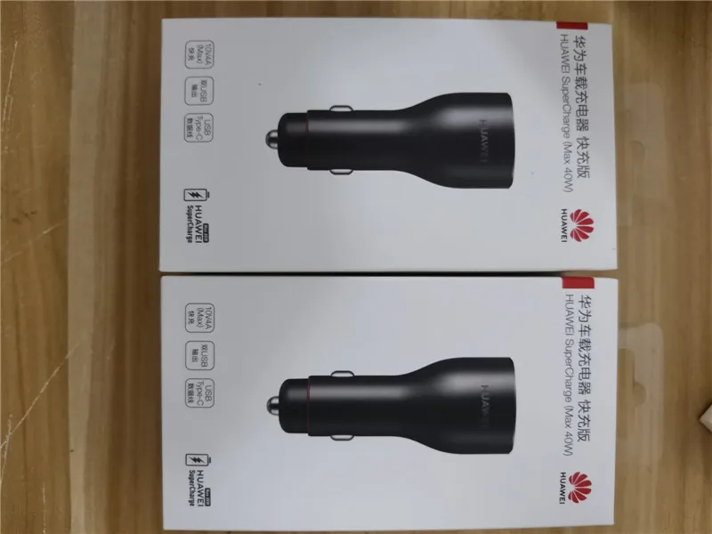Автомобильное зарядное устройство HUAWEI макс. 40 Вт двойной USB-кабель 5 А Type-C для Mate30