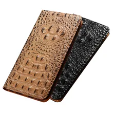 Crocodile texture genuine leather holster case for Umidigi X/Umidigi A11/UMIDIGI BISON GT phone bag card slot holder coque funda