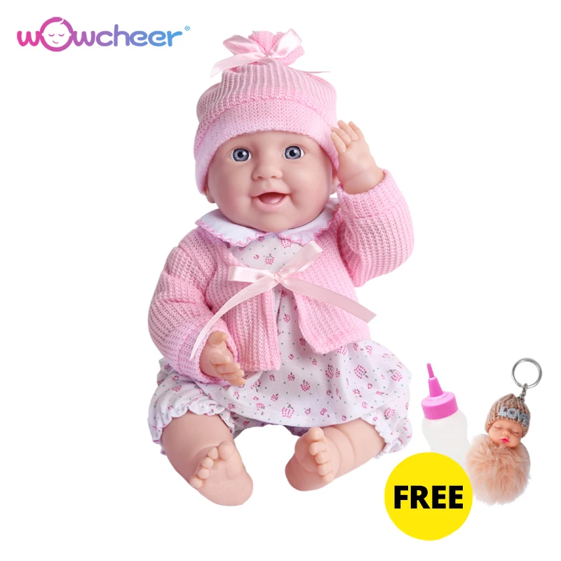 WOWCHEER Ручная работа новая Реалистичная кукла-младенец Мягкие Силиконовые Куклы Kawaii живые Игрушки для девочек детей 23-50 см с подарком