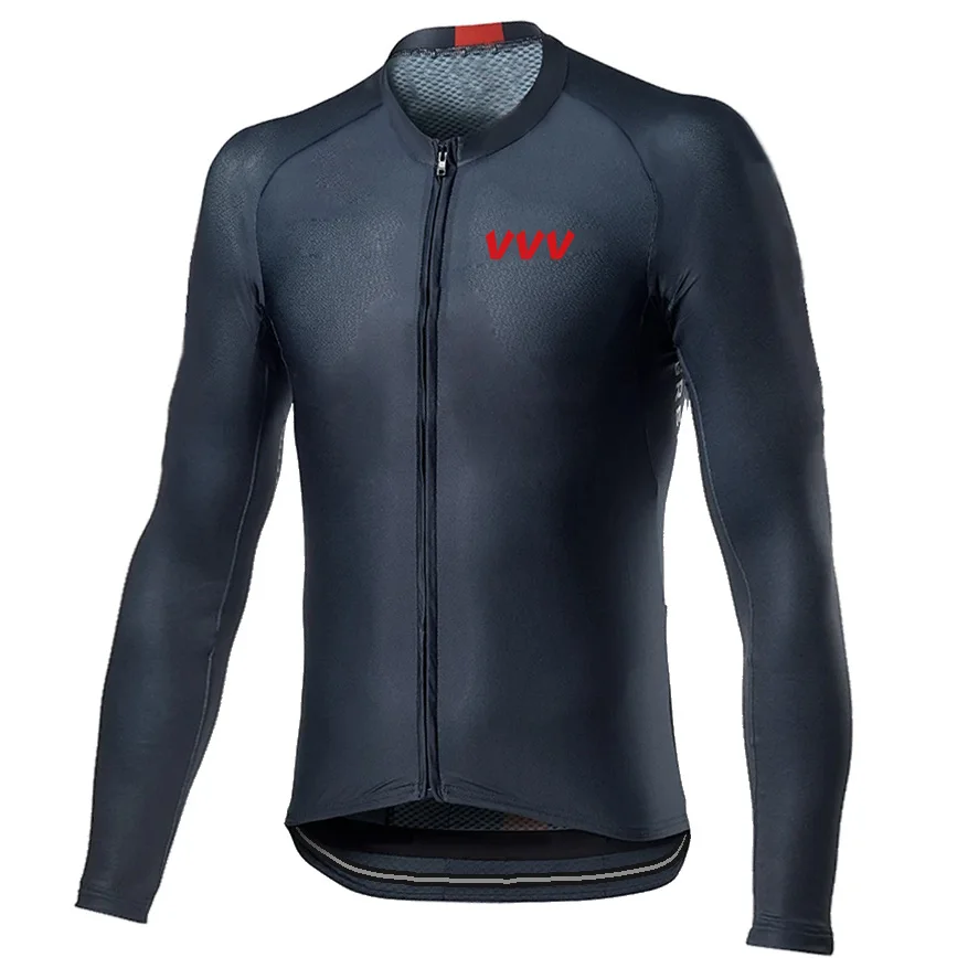 

Long Sleeve Cycling Jersey Bicycle MTB Bike Clothing Sports Shirt Blue Motocross Dark Mountain Road Ride Tight Top Jacket