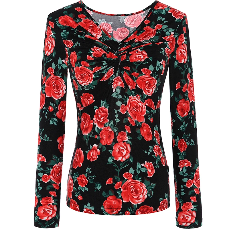 

Sexy Leopard Latin Dance Tops Printing New Women V-neck Performance Clothes National Standard Ballroom Dancing Practice Clothing