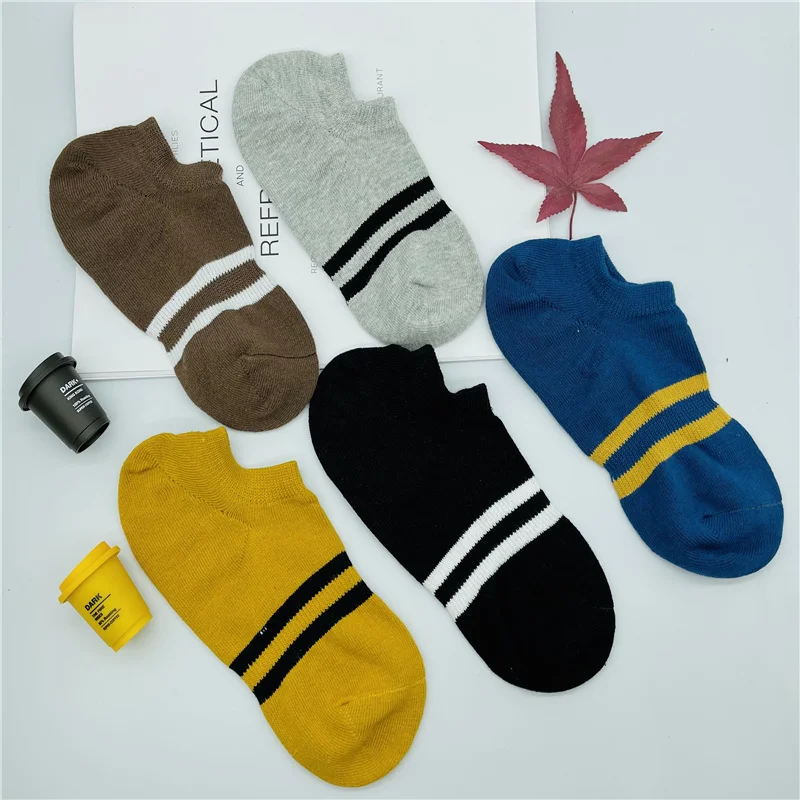 

BP Men Breathable Boat Socks Cotton Large Size38-44 High Quality Casual Harajuku Short Socks