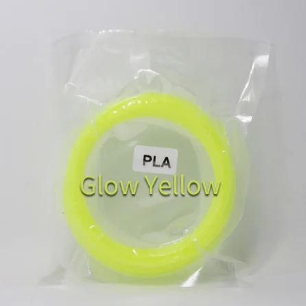 Glowing-yellow Пластик для 3D ручки 10 метров PlA 1,75 мм 3d Принтер Нити печатные материалы экструдер аксессуары Запчасти прозрачный белый дерево - Цвет: Glowing-yellow