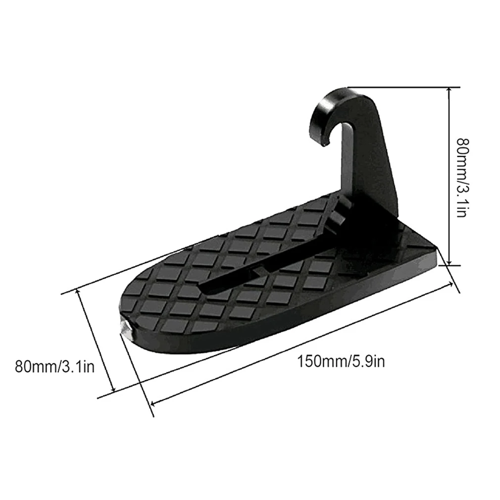 

Multifunction Foldable Car Roof Rack Step Car Door Step Universal Latch Hook Auxiliary Foot Pedal Aluminium Alloy Safety Hammer