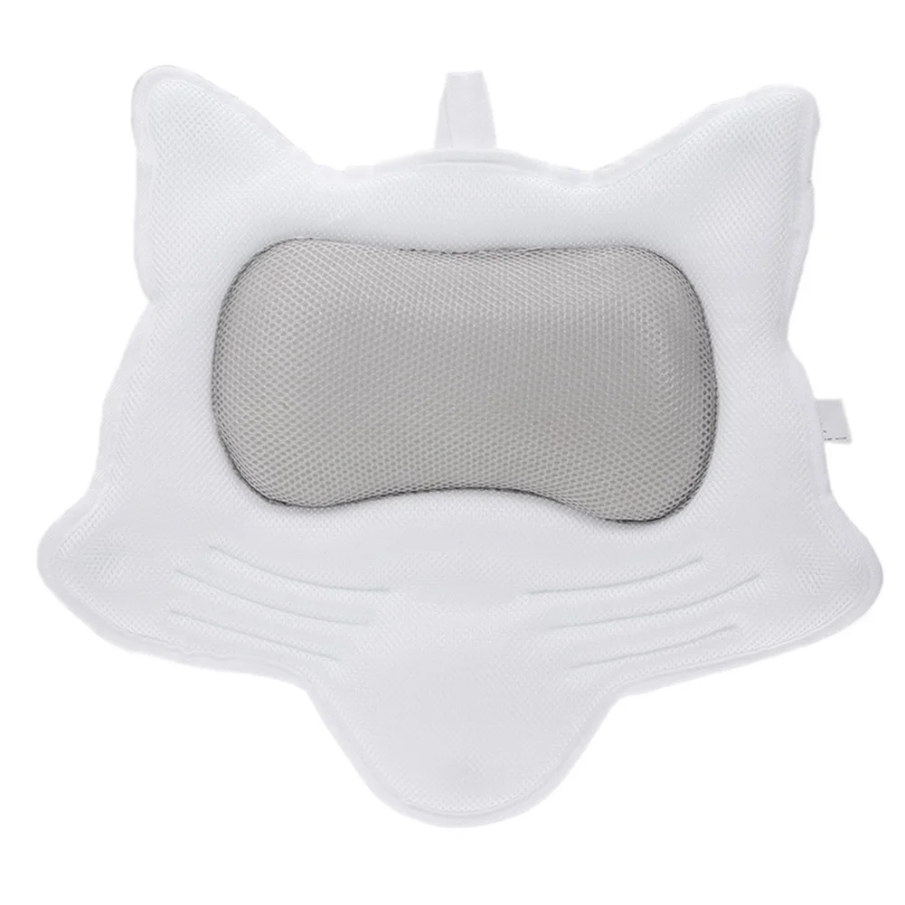 3D Fox Quilted Soft Bath Pillow Air Mesh Bathtub Non-slip SPA Headrest Cushion Spa for Home Hot Tub Bathroom Accersories | Дом и сад