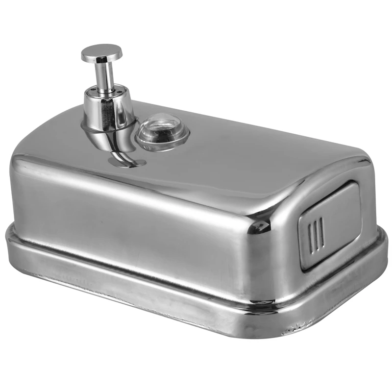 500 мл Ванная комната Нержавеющая Сталь Настенный установленный лосьон насос мыло