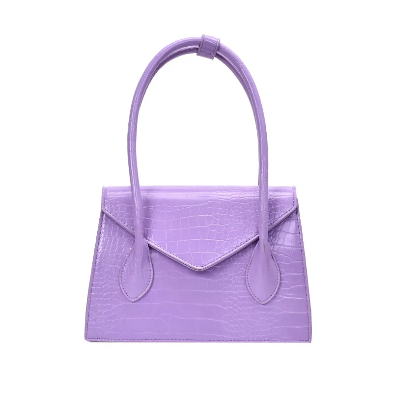 

2020 New Bag One Shoulder Armpit Female Large Capacity Crocodile Pattern Hand Shoulder Small Square Bag handbags